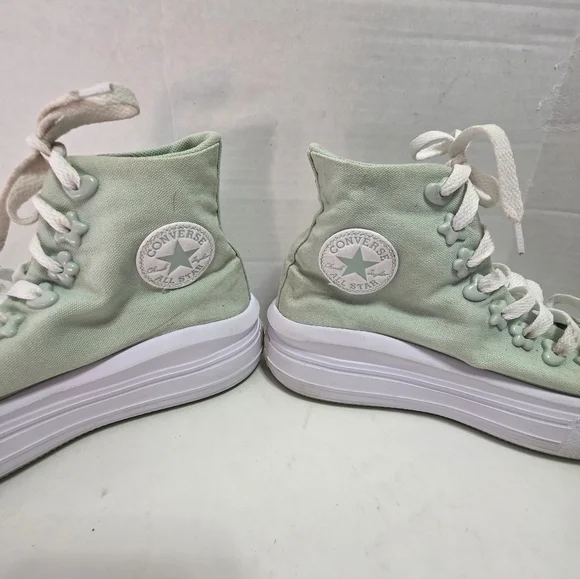 Converse All Star Chuck Taylor Mint Green High Top Shoes Sz 6 A01800C - Picture 8 of 13